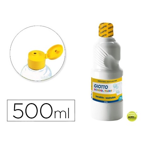 TEMPERA ESCOLAR LAVABLE GIOTTO 500 ML BLANCO