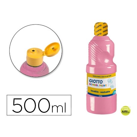 TEMPERA ESCOLAR LAVABLE GIOTTO 500 ML ROSA