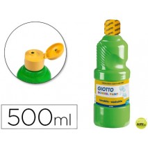 TEMPERA ESCOLAR LAVABLE GIOTTO 500 ML VERDE CINABRIO