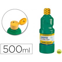 TEMPERA ESCOLAR LAVABLE GIOTTO 500 ML VERDE OSCURO
