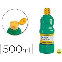 TEMPERA ESCOLAR LAVABLE GIOTTO 500 ML VERDE ESMERALDA
