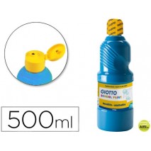 TEMPERA ESCOLAR LAVABLE GIOTTO 500 ML AZUL CYAN