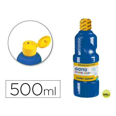 TEMPERA ESCOLAR LAVABLE GIOTTO 500 ML AZUL ULTRAMAR