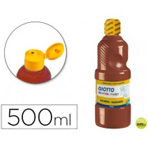 TEMPERA ESCOLAR LAVABLE GIOTTO 500 ML MARRON