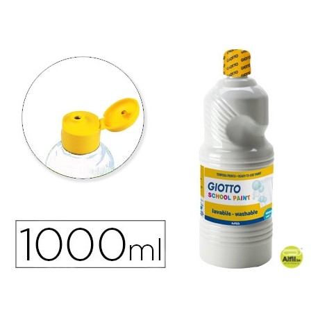 TEMPERA ESCOLAR LAVABLE GIOTTO 1000 ML BLANCO