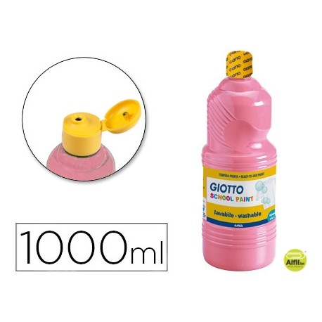 TEMPERA ESCOLAR LAVABLE GIOTTO 1000 ML ROSA