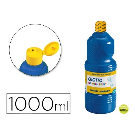 TEMPERA ESCOLAR LAVABLE GIOTTO 1000 ML AZUL ULTRAMAR