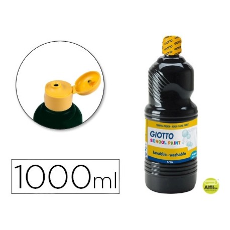 TEMPERA ESCOLAR LAVABLE GIOTTO 1000 ML NEGRA