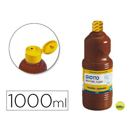 TEMPERA ESCOLAR LAVABLE GIOTTO 1000 ML MARRON