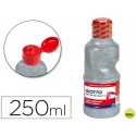 TEMPERA ESCOLAR PURPURINA GLITTER GIOTTO 250 ML PLATA