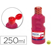 TEMPERA ESCOLAR PURPURINA GLITTER GIOTTO 250 ML MAGENTA