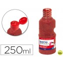 TEMPERA ESCOLAR PURPURINA GLITTER GIOTTO 250 ML ROJO