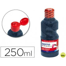 TEMPERA ESCOLAR PURPURINA GLITTER GIOTTO 250 ML AZUL OSCURO