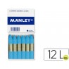 LAPICES DE CERA MANLEY UNICOLOR CELESTE CLARO CAJA DE 12 N.41