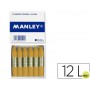 LAPICES DE CERA MANLEY UNICOLOR OCRE MADERA CAJA DE 12 N.64