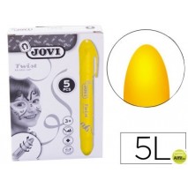 BARRA DE MAQUILLAJE JOVI TWIST MAKE-UP AMARILLO CAJA DE 5 UNIDADES