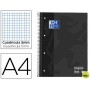 BLOC ESPIRAL OXFORD EUROPEAN BOOK TAPA EXTRADURA DIN A4 80 HOJAS CUADRICULA 5 MM COLOR GRIS