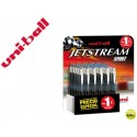 BOLIGRAFO UNI-BALL JET STREAM SPORT SXN-150 RETRACTIL EXPOSITOR DE 36 UNIDADES COLORES SURTIDOS