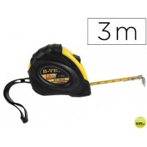 FLEXOMETRO Q-CONNECT DE 3 MT CON FRENO MATERIAL ANTICHOQUE 16 MM DE ANCHO