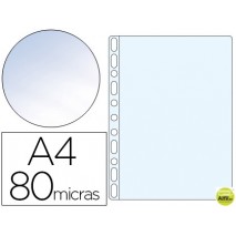 FUNDA MULTITALADRO ESSELTE DIN A4 POLIPROPILENO 80 MC 11 TALADROS CRISTAL