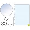 FUNDA MULTITALADRO ESSELTE DIN A4 POLIPROPILENO 80 MC 11 TALADROS CRISTAL