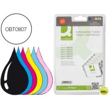 INK-JET Q-CONNECT COMPATIBLE EPSON STYLUS PHOTO R265/R360 RX560 MULTIPACK T0801+T0802+T0803+T0804+T0