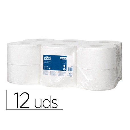 PAPEL HIGIENICO TORK MINIJUMBO 1 CAPA 250 MT PARA DISPENSADOR T2