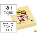 BLOC DE NOTAS ADHESIVAS QUITA Y PON POST-IT SUPER STICKY 51X76 MM CON 90 HOJAS 565 AMARILLO CANARIO