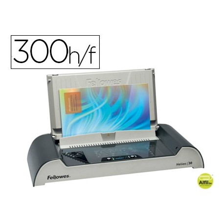 ENCUADERNADORA PARA CANUTILLO FELLOWES HELIOS 30 PERFORA 30 HOJAS ENCUADERNA HASTA 300 HOJAS