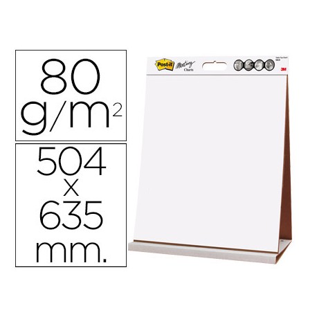 BLOC CONGRESO POST-IT LISO RECICLADO 504 X 635 MM CON 20 HOJAS