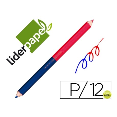 LAPICES DE COLORES LIDERPAPEL BICOLOR JUMBO