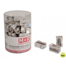 SACAPUNTAS MOR 200 METALICO RECTANGULAR 1 USO BOTE DE 100 UNIDADES