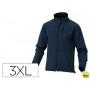 CHAQUETA DELTAPLUS POLIESTER CON CREMALLERA 3 BOLSILLOS REPELENTE AL AGUA INTERIOR POLAR AZUL-NEGRO