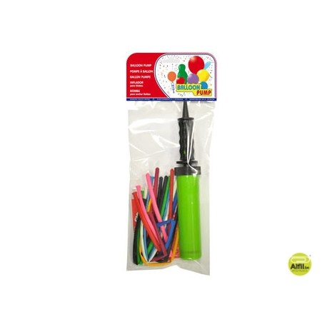 GLOBO PARA MODELAR + INFLADOR BOLSA DE 10