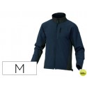CHAQUETA DELTAPLUS POLIESTER CON CREMALLERA 3 BOLSILLOS REPELENTE AL AGUA INTERIOR POLAR AZUL-NEGRO