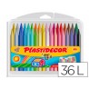 LAPICES CERA PLASTIDECOR CAJA DE 36 COLORES