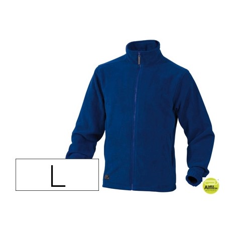 CHAQUETA DELTAPLUS POLAR CON CREMALLERA 2 BOLSILLOS COLOR AZUL TALLA L