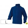 CHAQUETA DELTAPLUS POLAR CON CREMALLERA 2 BOLSILLOS COLOR AZUL TALLA L