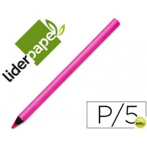 LAPICES DE COLORES LIDERPAPEL JUMBO NEON ROSA