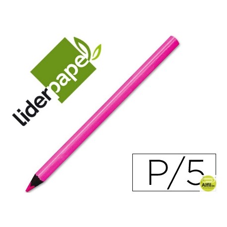 LAPICES DE COLORES LIDERPAPEL JUMBO NEON ROSA