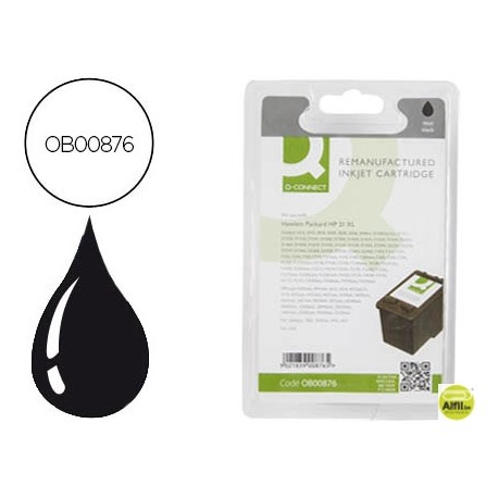 INK-JET Q-CONNECT COMPATIBLE HP N.21 NEGRO 5 ML DJ3920/3940D2360/F380 PSC 1410