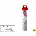 PURPURINA LIDERPAPEL FANTASIA COLOR PLATA BOTE DE 14 GR