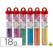 PURPURINA LIDERPAPEL FANTASIA COLORES METALICOS PASTELES BOTE DE 18 GR