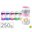 PURPURINA LIDERPAPEL FANTASIA COLORES METALICOS SURTIDOS BOTE DE 250 GR