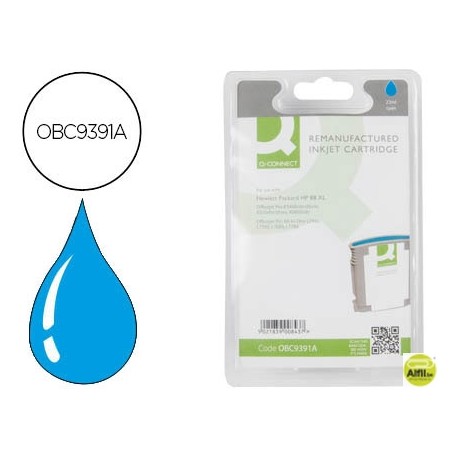 INK-JET Q-CONNECT COMPATIBLE HP 88XL CIAN 1.700PAG OFFICEJET PRO K8600XX K5400XX K550XX L7480 L7590