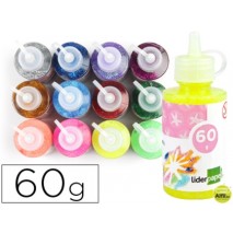PURPURINA PEGAMENTO LIDERPAPEL FANTASIA COLORES METALICOS SURTIDOS BOTE DE 60 GR