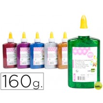 PURPURINA PEGAMENTO LIDERPAPEL FANTASIA COLORES METALICOS SURTIDOS BOTE DE 160 GR