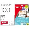 TARJETA DE VISITA APLI MICROPERFORADA 250 GR EXTRA RIGIDA 89X51 MM IMPRESORA INK-JET Y LASER CAJA CO