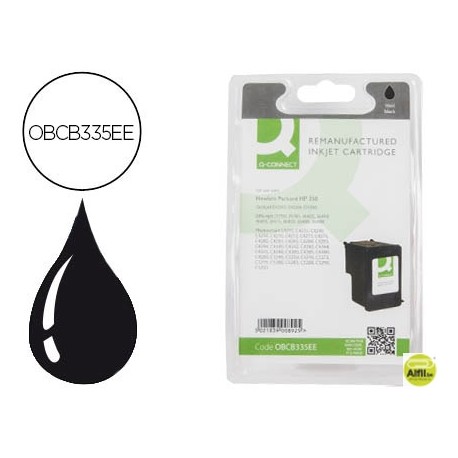 INK-JET Q-CONNECT COMPATIBLE HP DESKJET 4260 D4200 SERIES OFFICEJET J5780 5785 NEGRO N.350