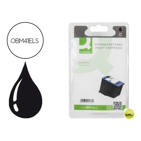 INK-JET Q-CONNECT COMPATIBLE SAMSUNG INK-M41 FAX NEGRO SF-370